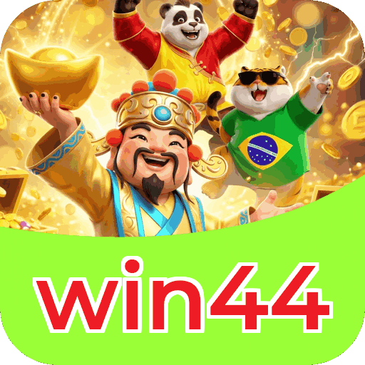 Catálogo slots win44 mostrando top jogos Gates Olympus Sweet Bonanza Fortune Tiger Big Bass volatilidade RTP
